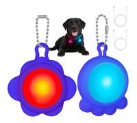 AUAUY Sécurité LED Clignotant pour Collier de Chien, 2PCS Sécurité LED Lampes pour Chien, 4 Modes de Clignotant Lampes de Sécurité Imperméables pour Animaux de Compagnie