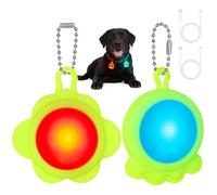 AUAUY Sécurité LED Clignotant pour Collier de Chien, 2PCS Sécurité LED Lampes pour Chien, 4 Modes de Clignotant Lampes de Sécurité Imperméables pour Animaux de Compagnie