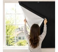 AUAUY Store Occultant sans Perçage, Rideau Occultant Thermiques, 60 * 93CM | avec Ventouse, 600D Oxford Protection Solaire et Isolant Thermique pour Fenêtre de Toit, Chambre, Bébé Chambre, Grenier