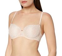 Aubade HK04 Women's Rosessence Nude D'Ete Floral Lace Padded Underwired Half Cup Bra 85E