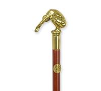 aubaho Canne de promenade homme avec poignée en bronze réplique design rétro décoration