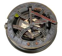 aubaho Compas Boussole Maritime Cadran Solaire Laiton Style Antique réplique 13cm (e)