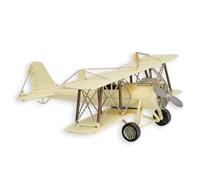aubaho Modèle en tôle d'un avion à deux étages - Réplique d'avion - Design rétro - Décoration