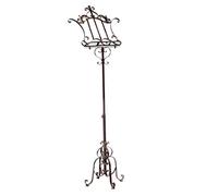 aubaho Musique Fer pupitre Baroque à 170cm Marron