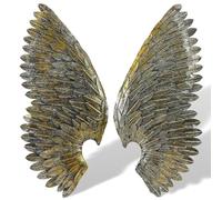 aubaho Paire d'ailes d'ange en métal décoration Murale Style Antique