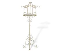 aubaho Pupitre Stand de 170cm Fer chevalet Debout Nostalgie Style Antique Blanc