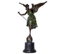 aubaho Statue Victory de Bronze Sculpture Figurine 37cm
