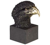 aubaho Statuette Aigle Buste en Bronze Style Antique Statue 28cm
