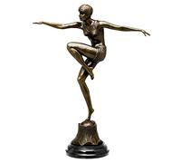 aubaho Statuette de Danseuse - d'après « Con Brio » de Ferdinand Preiss - Style Antique/Art déco - Bronze