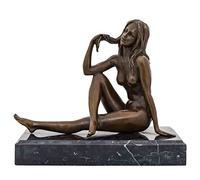 aubaho Statuette de Femme Nue - Style Ancien/Art déco - Bronze
