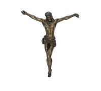 aubaho Statuette de Jésus-Christ sur la Croix - Bronze