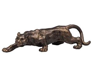 aubaho Statuette de panthère - Fer Aspect Bronze