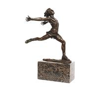 aubaho Statuette en Bronze Coureur Style Antique Statue athlétisme 28cm