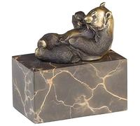 aubaho Statuette en Bronze Style Antique Statue Panda Figure 14cm