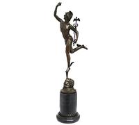 aubaho Statuette Mercure - Style Antique - Bronze - 71 cm
