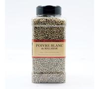 Aube-Gourmet Poivre blanc de Malabar distributeur PET 1l de 650 grammes