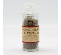 Aube-Gourmet Poivre blanc du Vietnam moulin rechargeable 75cl de 45 grammes
