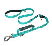 AUBELL Laisse réfléchissante pour chien, laisse robuste avec ceinture de sécurité de voiture et poignée rembourrée, laisse tactique pour la marche, le dressage pour chiens de grande et moyenne taille,