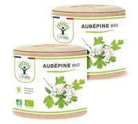 Aubépine bio - Bioptimal - Complément alimentaire - Sommeil Anti-Stress Anxiété - 100% Sommité Fleurie en Poudre Pure - 300mg par Gélule - Fabriqué en France - Certifié par Ecocert - 2 x 60 gélules