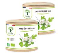 Aubépine Bio - Complément Alimentaire Santé Cardiovasculaire Relaxant Sommeil - Sommité Fleurie Pure - Gélules - Fabriqué En France - Certifié Ecocert- 2x60 Gélules