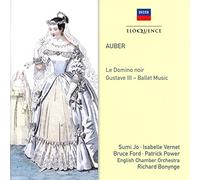Le Domino noir Gustave III Ballet Music Daniel François-Esprit Auber (Compositeur), Sumi Jo (Soprano), Isabelle Vernet (Soprano), Bruce Ford (Ténor), Richard Bonynge (Chef d'orchestre), The English Chamber Orchestra (Interprète) https://www.fnac.com/a11079788/Daniel-Francois-Esprit-Auber-Le-Domino-noir-Gustave-III-Ballet-Music-CD-album?oref=8404c642-f5fb-10ac-c1d1-2c50369fcf01