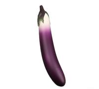 Aubergine Artificielle Réaliste 26cm Décoration Maison | pour mousse PU réaliste, texture douce, couleur violette vive, flétrissure, entretien facile