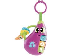 Lisciani - CAROTINA Baby - Hochet Bébé Aubergine - Jouet Musical pour Enfants dès 3 Mois - Sons d’Animaux et Lumières - Anneaux de Dentition Sécurisés - Éveil Sensoriel - Jeux Éducatif Bébé