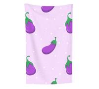 Aubergine Légume Fruit,Jeté de canapé, Couverture Chaude en Peluche pour la literie et Les Voyages, 76 x 127 cm