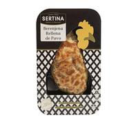 Aubergines Farcies à la Viande De Dinde Sertina Lot de 6 x 350g - Plats Gastronomiques Prêts à Consommer, Aubergines, Dinde Hachée, Mozzarella, Recette Traditionnelle, Ingrédients Naturels