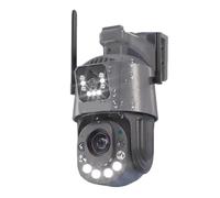 AUBEST Caméras de Sécurité, Caméra de Surveillance dôme IP PTZ, Zoom Optique 50x, for l'extérieur, 6MP, sans Fil, détection Humaine, Audio bidirectionnel(6MP Camera Add 128GB)