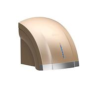 AUBEST Sèche-Mains, 1800W Sèche-Mains automatiques Affichage LED Capteur Intelligent et Froid Machine de séchage Commerciale Murale à Grande Vitesse for Toilettes(Gold)