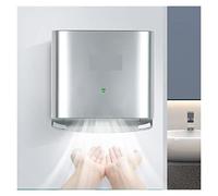 AUBEST Sèche-Mains, Sèche-Mains automatiques Sèche-Cheveux à Haute Vitesse Smart Induction Wall Mounted Induction Intelligent Dryers Machine for Salle de Bains(Silver)
