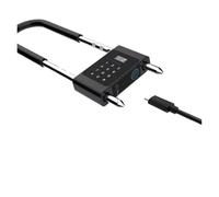AUBEST Serrure de porte intelligente, Serrure de porte intelligente Bluetooth en forme U, affichage LED, empreinte digitale, déverrouillage par mot passe virtuel
