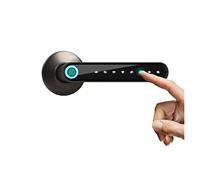 AUBEST Serrure de porte intelligente, WF-016 Serrure de porte électronique digitale verrouillage Bluetooth Smart Gandage Lock Appliquer Déverrouiller le support d'entrée sans clé(Zwart)