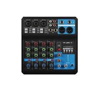 AUBEST Table de Mixage DJ, 5 Channel Sound Mixer Table Audio Professional Portable Digital Console Computer Recording DJ Controller Processor USB Bluetooth