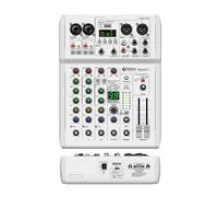 AUBEST Table de Mixage DJ, Console de mixage DJ 99 Effets DSP Console de mixage PRMX-6 avec 5.0 BT 24 bits/192k for l'enregistrement d'instruments de Musique
