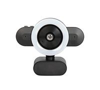 AUBEST Webcam, HD 2K Webcam avec Une caméra Web léger à Bague à 3 Couleurs Autofocus avec Microphone for Pc Caméra Informatique Web Cam for la Diffusion en continu