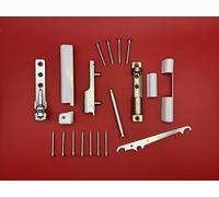 Aubi Siegenia Si EW001 EB005 LL005 Set de côtés à bande DIN droite + clé de réglage et capuchons blancs