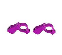 Aublinto 2 PCs Support De Fixation De RéTroviseur En Aluminium Vis Adaptateur De Montage,Adaptateur De Montage De Clip De Vis De RéTroviseur Moto Pour Moto VéLo éLectrique VéLo,21MM-23mm,Violet