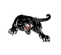 Aublinto Autocollant De Voiture RéFléChissant Noir PanthèRe Personnalisé, Autocollants Stickers PanthèRes Noires Pour Voiture/Ordinateur Portable/Mur De FenêTre/Pare-Chocs/Chambre