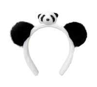 Aublinto Bandeau rembourré Anime Cosplay Bandeau pour enfants Bandeau panda Mignon Bandeau avec oreilles de panda Bandeau de maquillage en tissu Mlle Décoration adulte