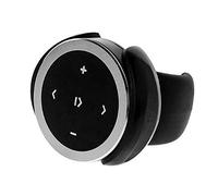 Aublinto Bluetooth 4.0 Bouton Bluetooth MéDia,Commande Au Volant Bluetooth,Boutons De Commande Au Volant Bouton MultiméDia TéLéCommande De Lecture De Musique pour iOS/and=roid,Argent