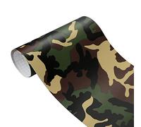 Aublinto Bubble Free Car Film Auto-AdhéSif DéCoration,Film De Camouflage De Voiture Changeant De Couleur,Wrap De Moto en Vinyle PVC Autocollants Camo Autocollant Voiture Diy50x200cm