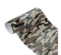 Aublinto Bubble Free Car Film Auto-AdhéSif DéCoration,Film De Camouflage De Voiture Changeant De Couleur,Wrap De Moto en Vinyle PVC Autocollants Camo Autocollant Voiture Diy50x200cm
