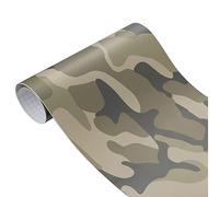 Aublinto Bubble Free Car Film Auto-AdhéSif DéCoration,Film De Camouflage De Voiture Changeant De Couleur,Wrap De Moto en Vinyle PVC Autocollants Camo Autocollant Voiture Diy50x200cm
