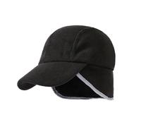 Aublinto Casquette de Baseball en Polaire Chaude pour Hommes, Chapeau à visière imperméable d'hiver avec Rabats d'oreille pour la Course à Pied, Le Ski, Le Cyclisme et la randonnée
