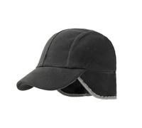 Aublinto Casquette de Baseball en Polaire Chaude pour Hommes, Chapeau à visière imperméable d'hiver avec Rabats d'oreille pour la Course à Pied, Le Ski, Le Cyclisme et la randonnée