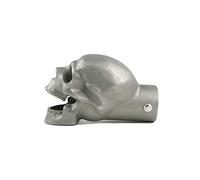 Aublinto Embout d'échappement en forme de tête de mort, 2 pouces, crâne, embout d'échappement de moto, décoration finale pour voiture, moto