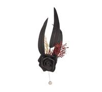 Aublinto Fleur Chapeaux Clip Tea Party Corsage Épingle à Cheveux Pince à Cheveux Plume Fleur Épingle à Cheveux Papillon Fournitures Ensemble de Bandeau de Robe Saint-Valentin Type C