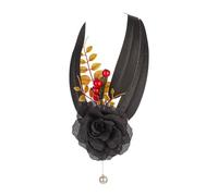 Aublinto Fleur Chapeaux Clip Tea Party Corsage Épingle à Cheveux Pince à Cheveux Plume Fleur Épingle à Cheveux Papillon Fournitures Ensemble de Bandeau de Robe Saint-Valentin Type A